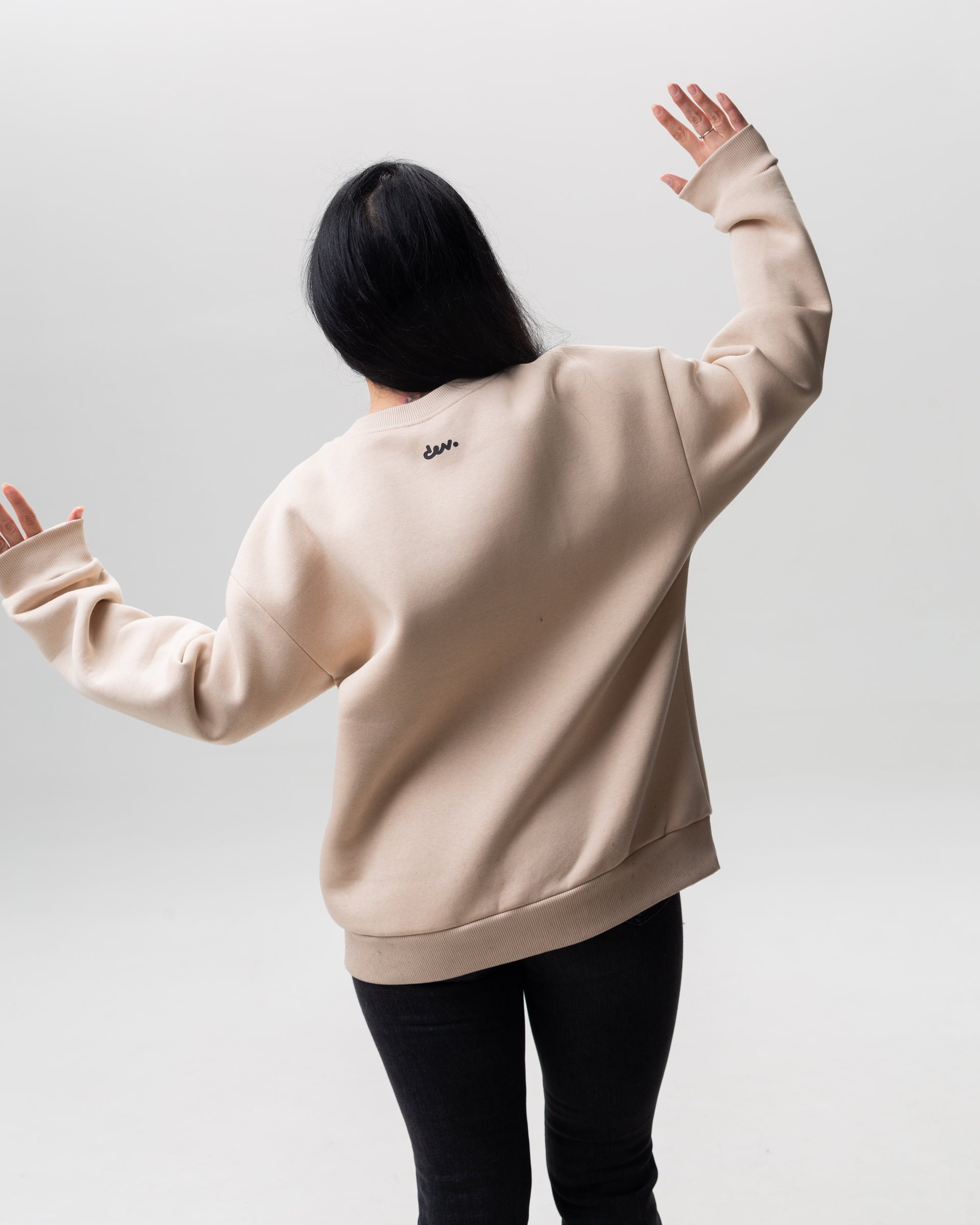 Beige sweatshirt “You are absolutely right!”