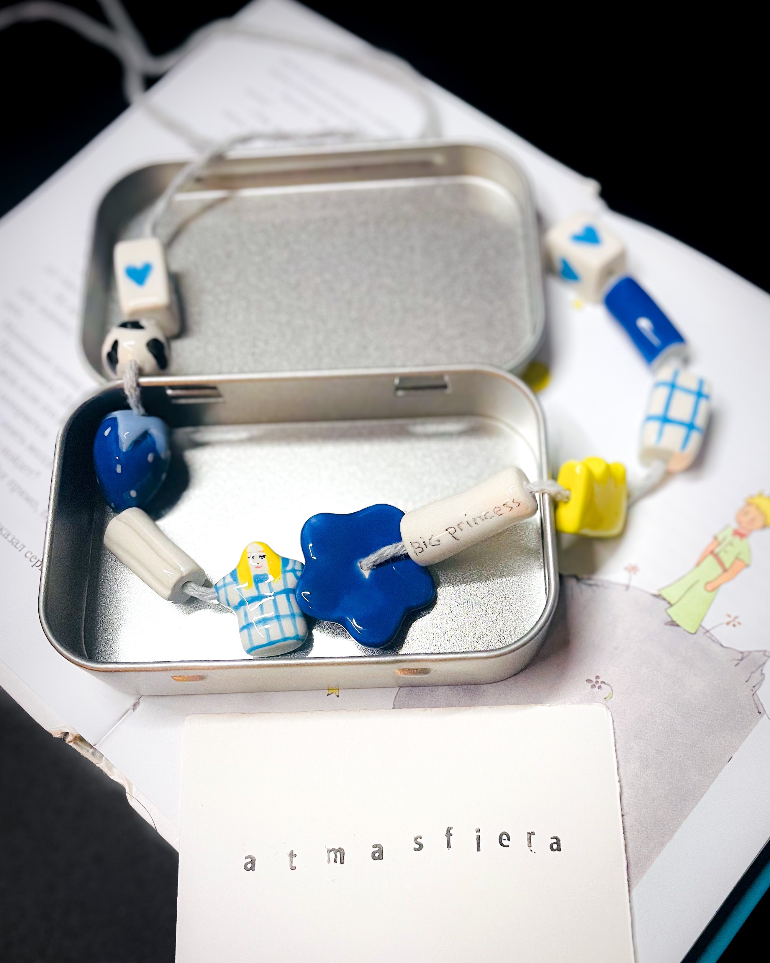 Ceramic beads “Big princess”