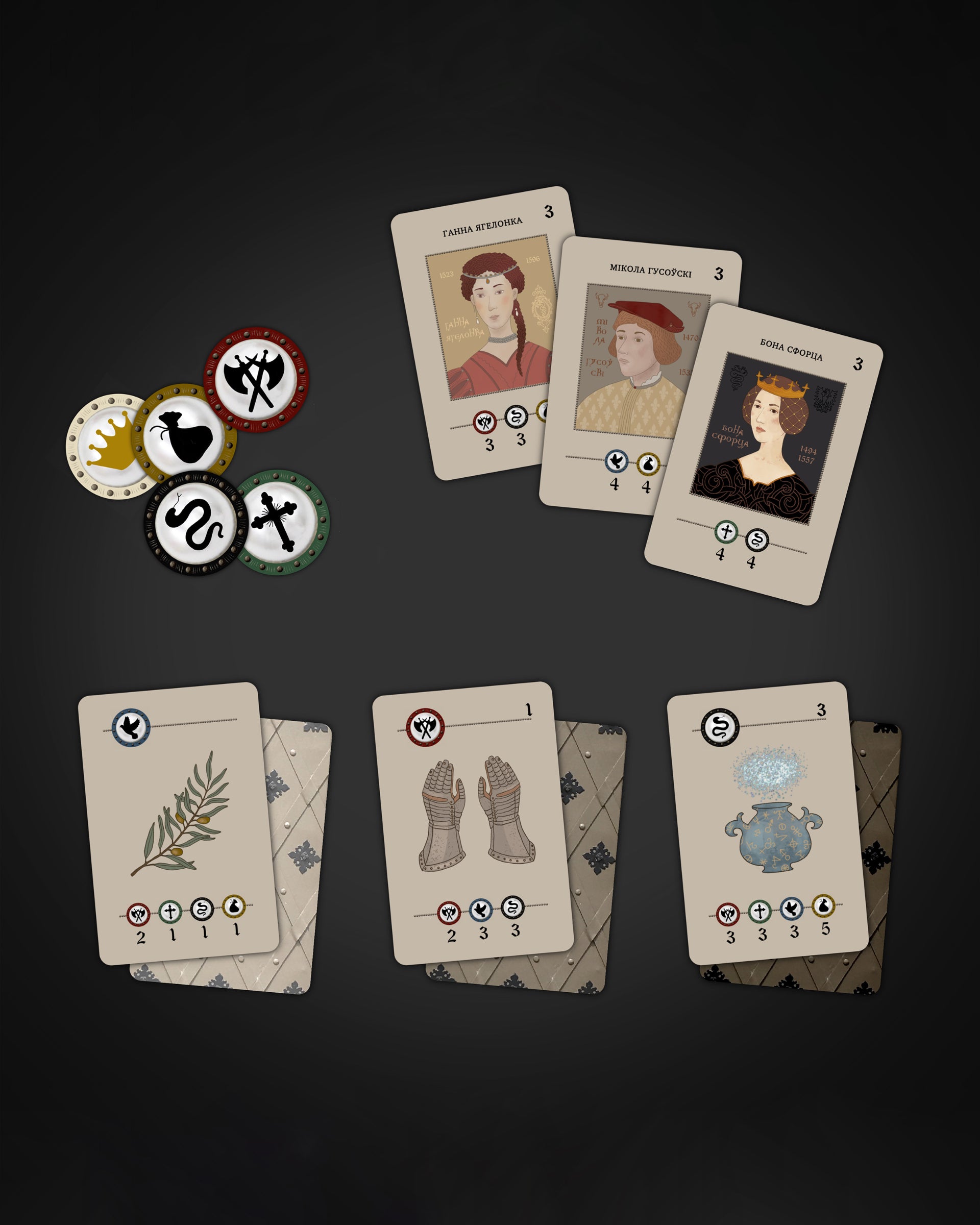 Gra planszowa „Szlachta” / «Шляхта» w języku białoruskim i angielskim